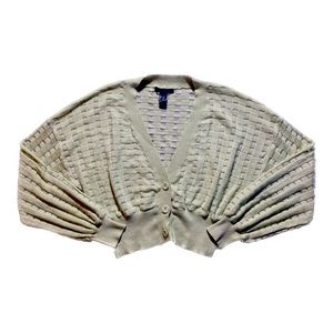Pastel Green Checkered Mesh Cardigan